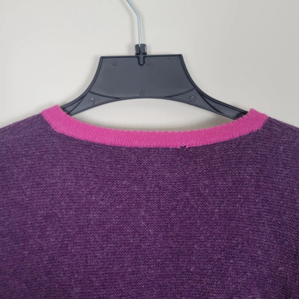 Sundance Tulla 100% Merino Wool Knit Cardigan Sweater Women Large Button Down